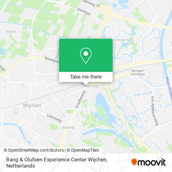 Bang & Olufsen Experience Center Wijchen map