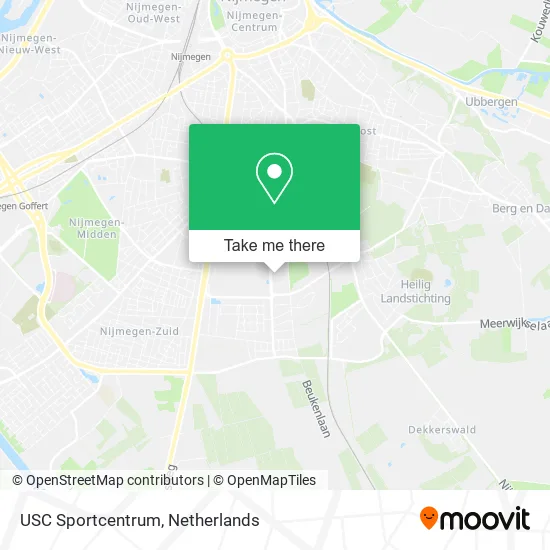 USC Sportcentrum map