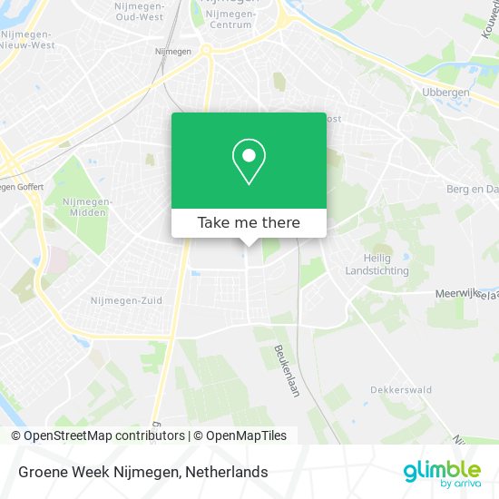 Groene Week Nijmegen map