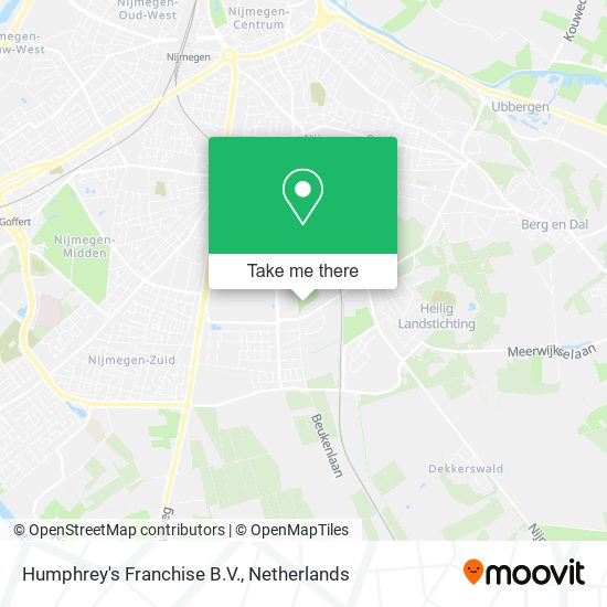 Humphrey's Franchise B.V. map