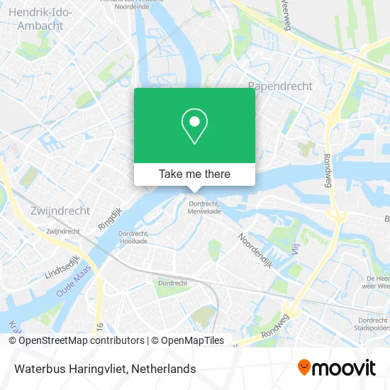 Waterbus Haringvliet map