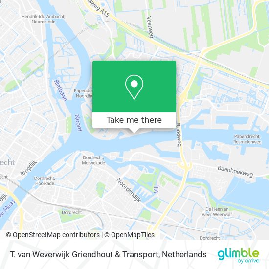 T. van Weverwijk Griendhout & Transport Karte