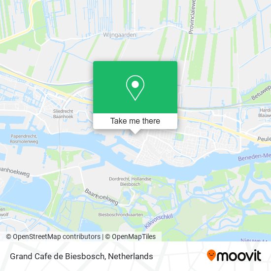 Grand Cafe de Biesbosch Karte