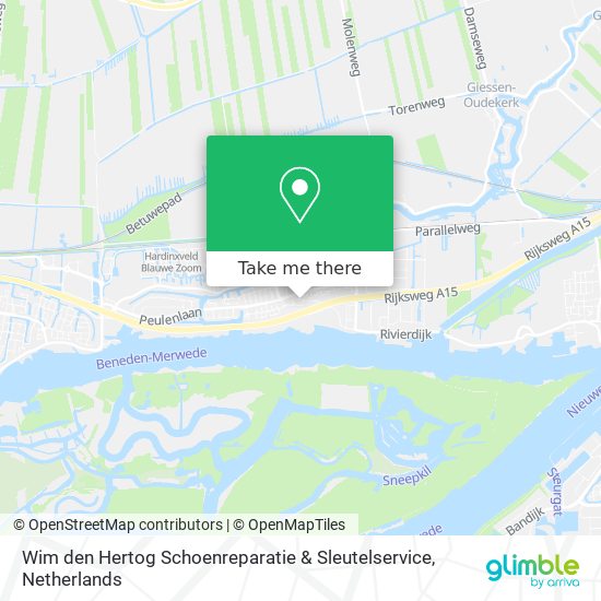 Wim den Hertog Schoenreparatie & Sleutelservice map