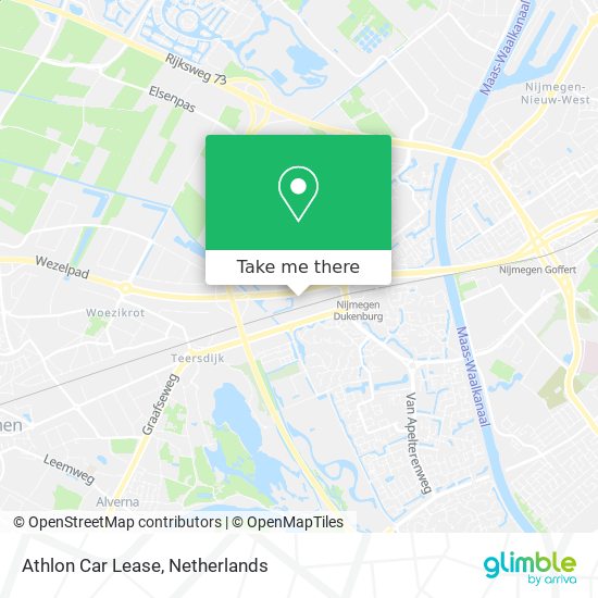 Athlon Car Lease map