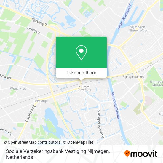 Sociale Verzekeringsbank Vestiging Nijmegen Karte