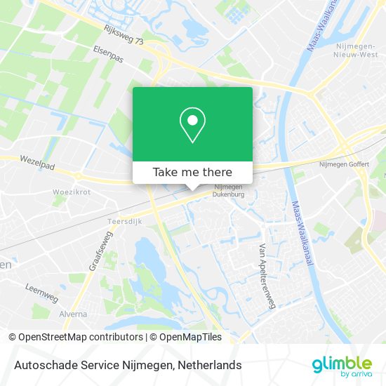 Autoschade Service Nijmegen Karte