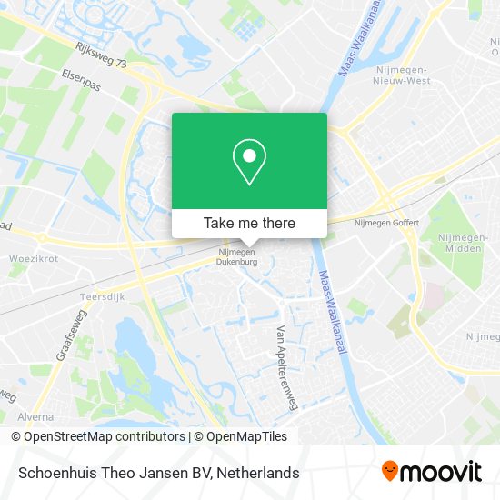 Schoenhuis Theo Jansen BV map