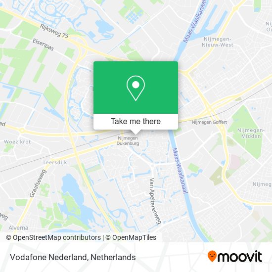 Vodafone Nederland map