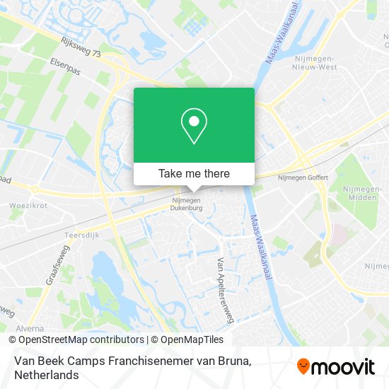 Van Beek Camps Franchisenemer van Bruna Karte