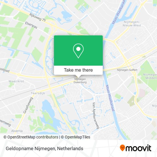 Geldopname Nijmegen Karte