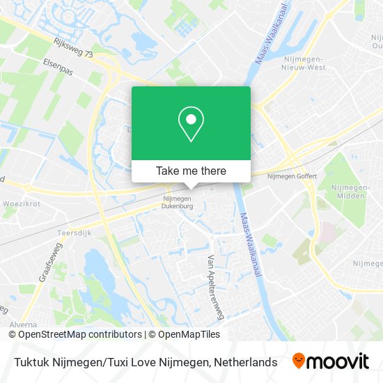 Tuktuk Nijmegen / Tuxi Love Nijmegen Karte