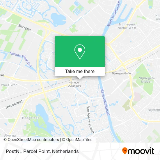 Postnl Pakketpunt map