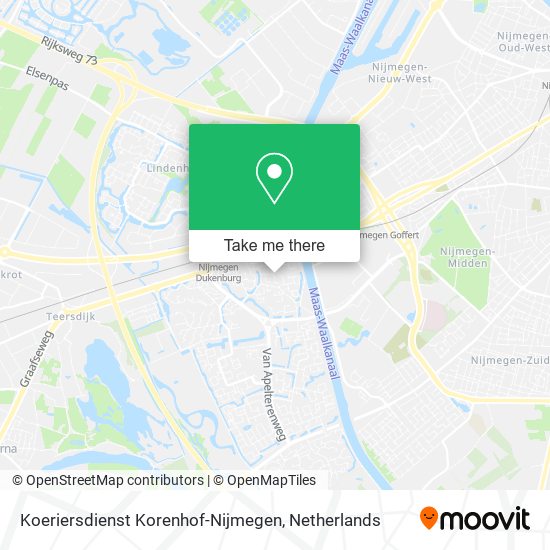 Koeriersdienst Korenhof-Nijmegen Karte
