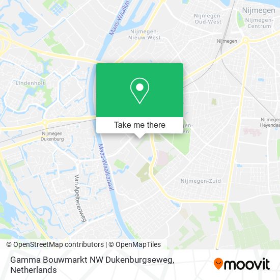 Gamma Bouwmarkt NW Dukenburgseweg map