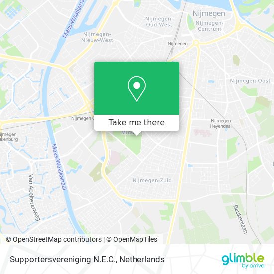 Supportersvereniging N.E.C. map