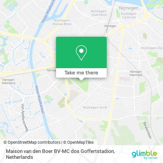 Maison van den Boer BV-MC dos Goffertstadion map