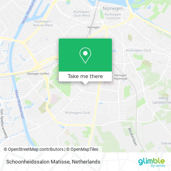 Schoonheidssalon Matisse Karte