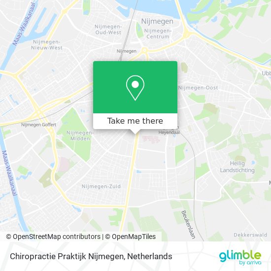 Chiropractie Praktijk Nijmegen map