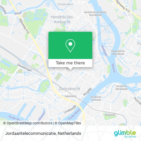 Jordaantelecommunicatie map