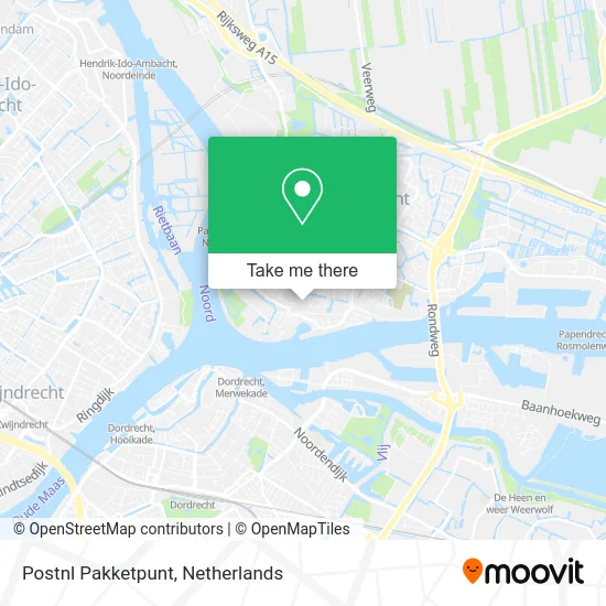 Postnl Pakketpunt map