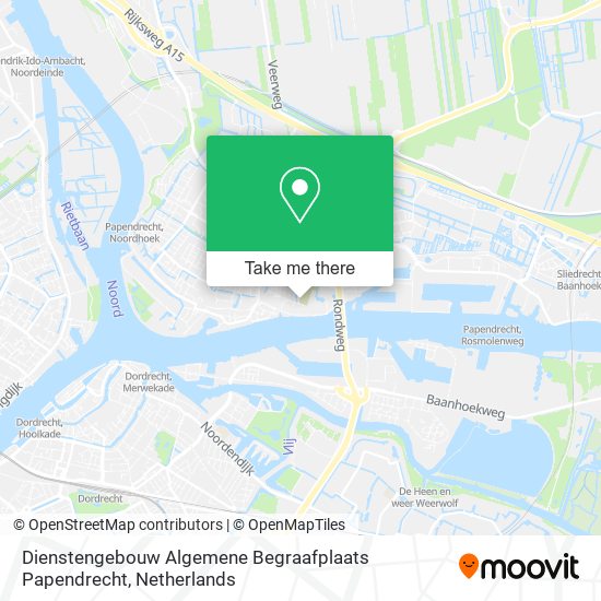 Dienstengebouw Algemene Begraafplaats Papendrecht map