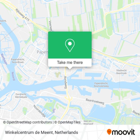 Winkelcentrum de Meent map