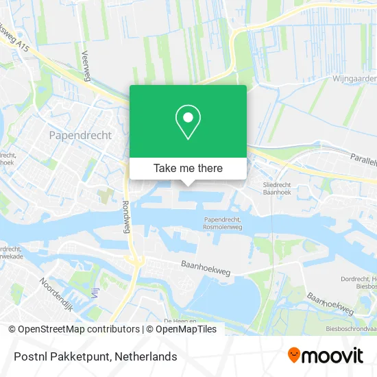 Postnl Pakketpunt map