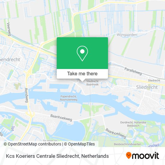 Kcs Koeriers Centrale Sliedrecht map