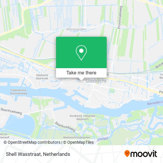 Shell Wasstraat map