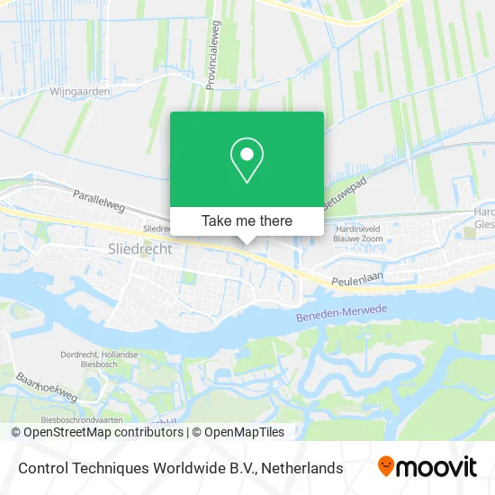 Control Techniques Worldwide B.V. map