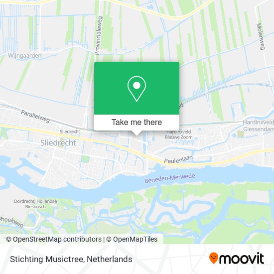 Stichting Musictree map