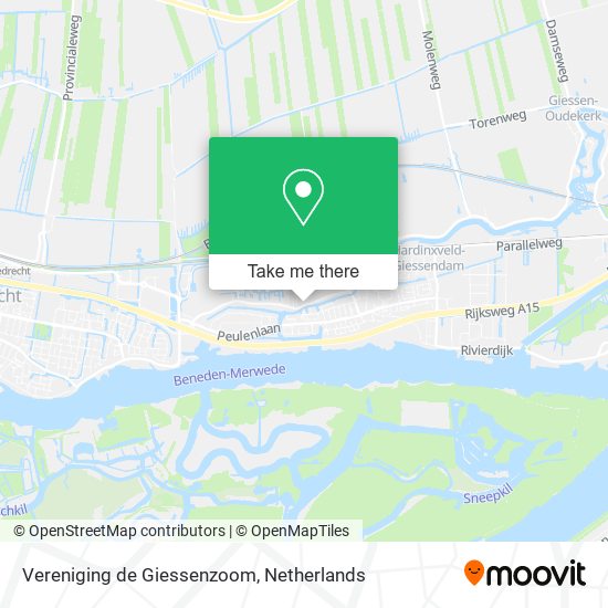 Vereniging de Giessenzoom map