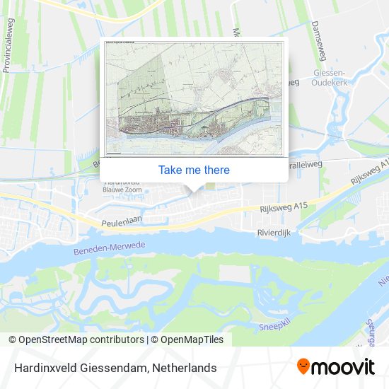 Hardinxveld Giessendam map