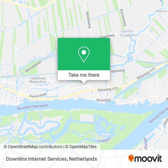 Downlinx Internet Services map