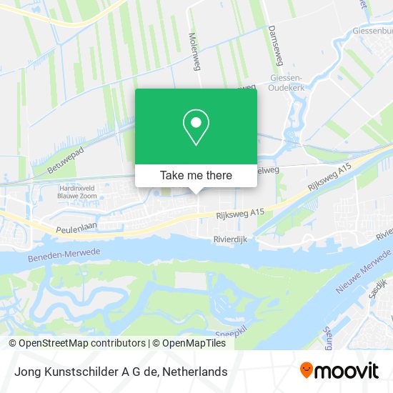 Jong Kunstschilder A G de map