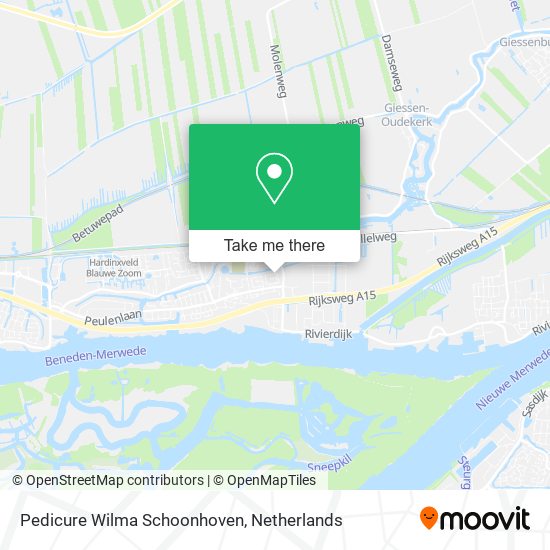 Pedicure Wilma Schoonhoven map