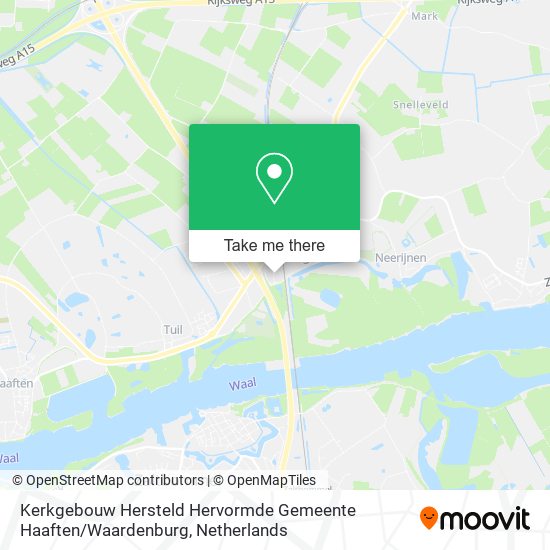 Kerkgebouw Hersteld Hervormde Gemeente Haaften / Waardenburg Karte