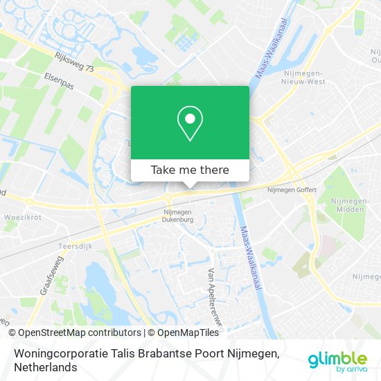 Woningcorporatie Talis Brabantse Poort Nijmegen map