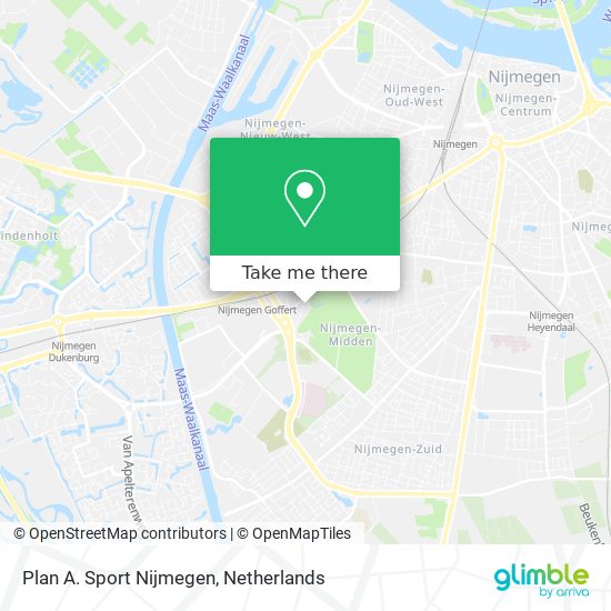 Plan A. Sport Nijmegen Karte