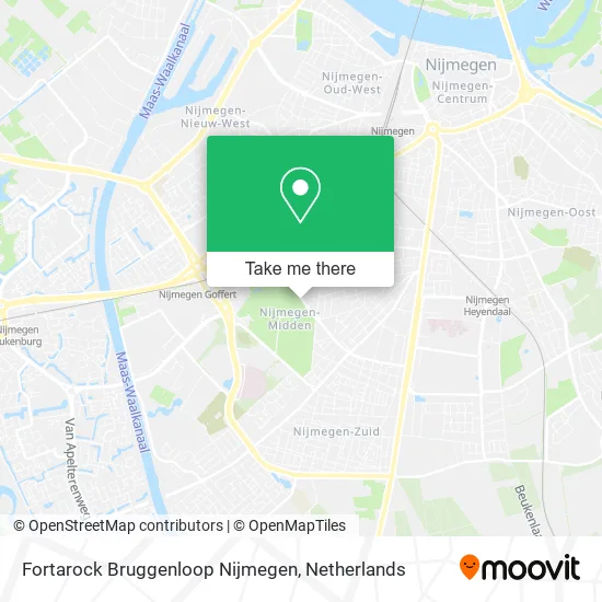 Fortarock Bruggenloop Nijmegen map