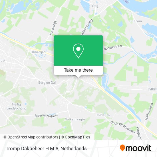 Tromp Dakbeheer H M A map