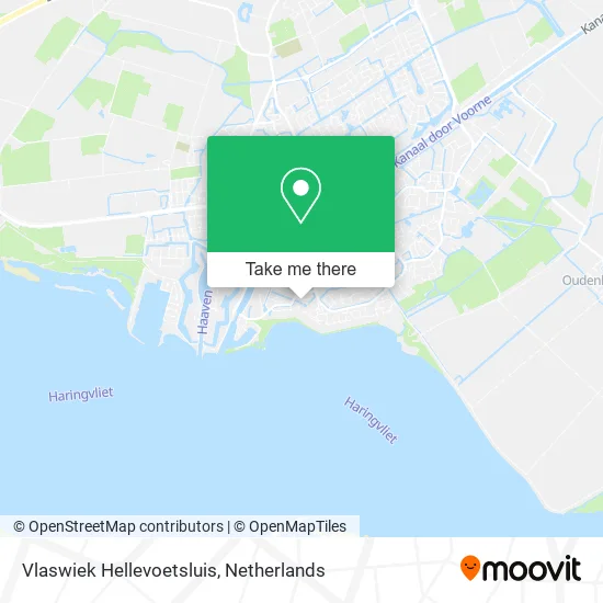Vlaswiek Hellevoetsluis map