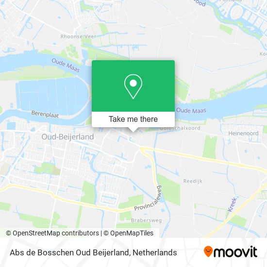 Abs de Bosschen Oud Beijerland map