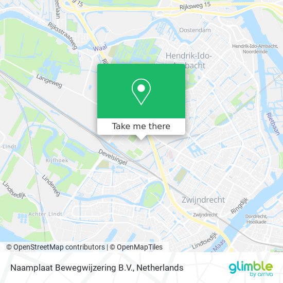 Naamplaat Bewegwijzering B.V. Karte