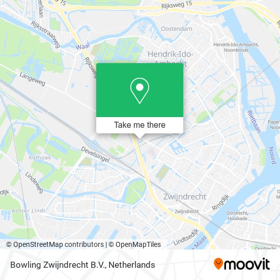 Bowling Zwijndrecht B.V. Karte