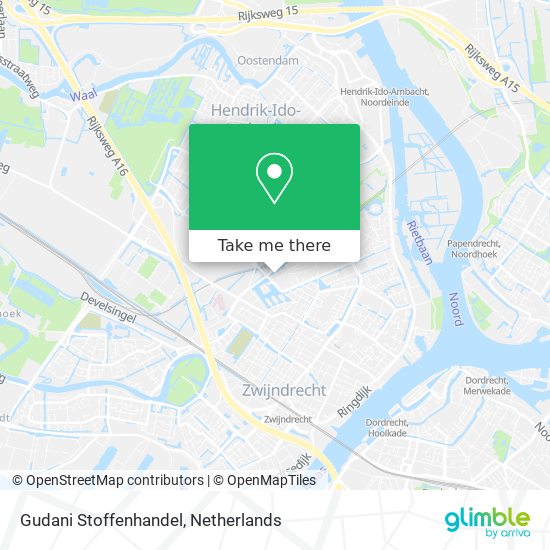 Gudani Stoffenhandel map