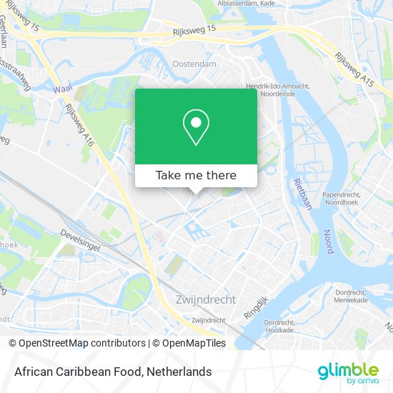 African Caribbean Food map