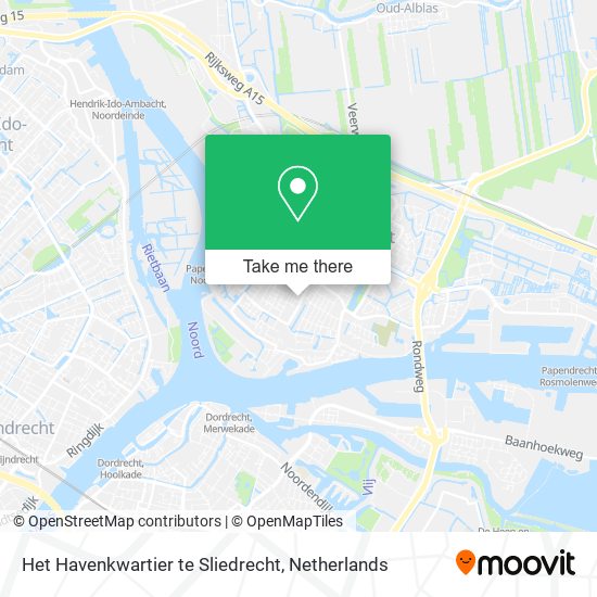 Het Havenkwartier te Sliedrecht map