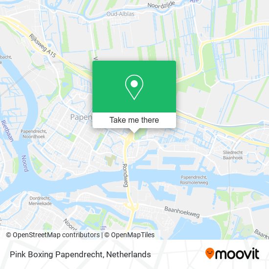 Pink Boxing Papendrecht map